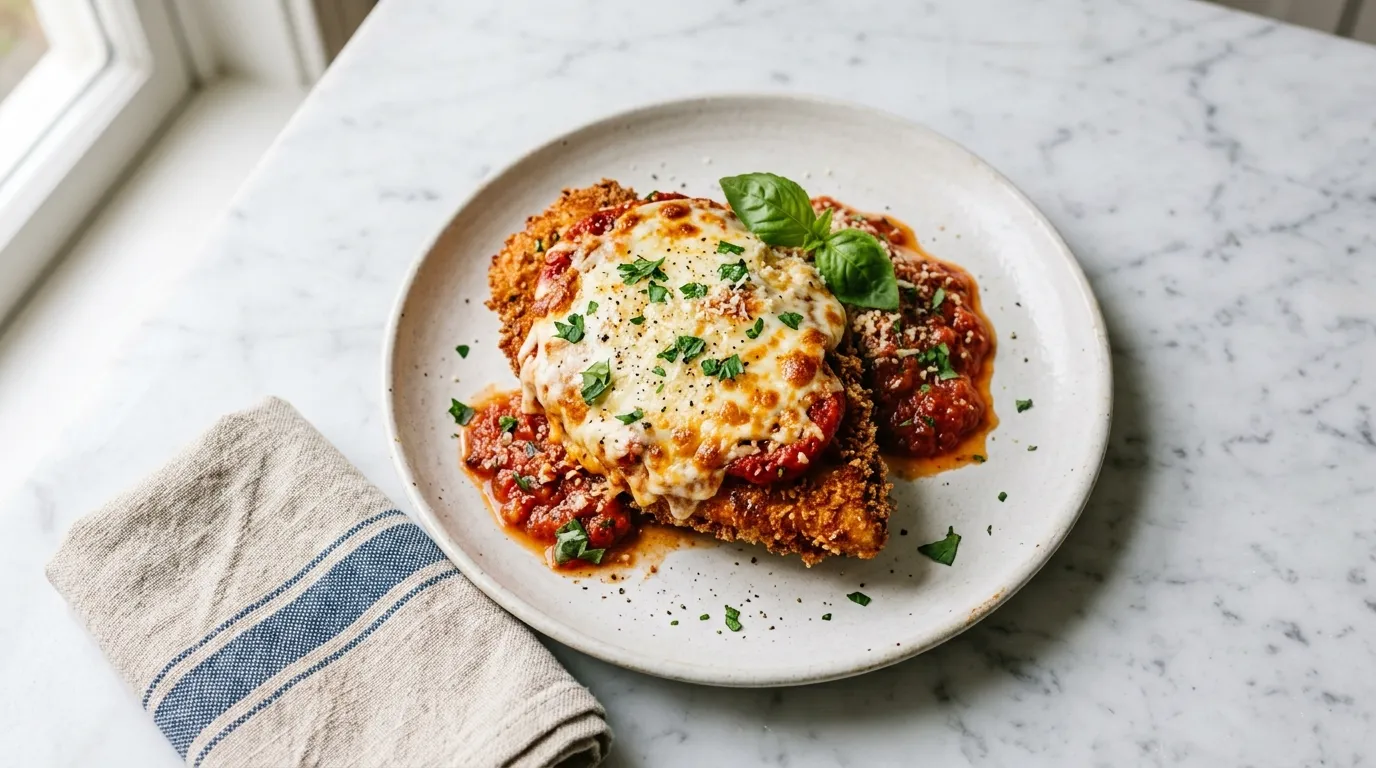 Homemade Chicken Parmesan with Marinara Sauce