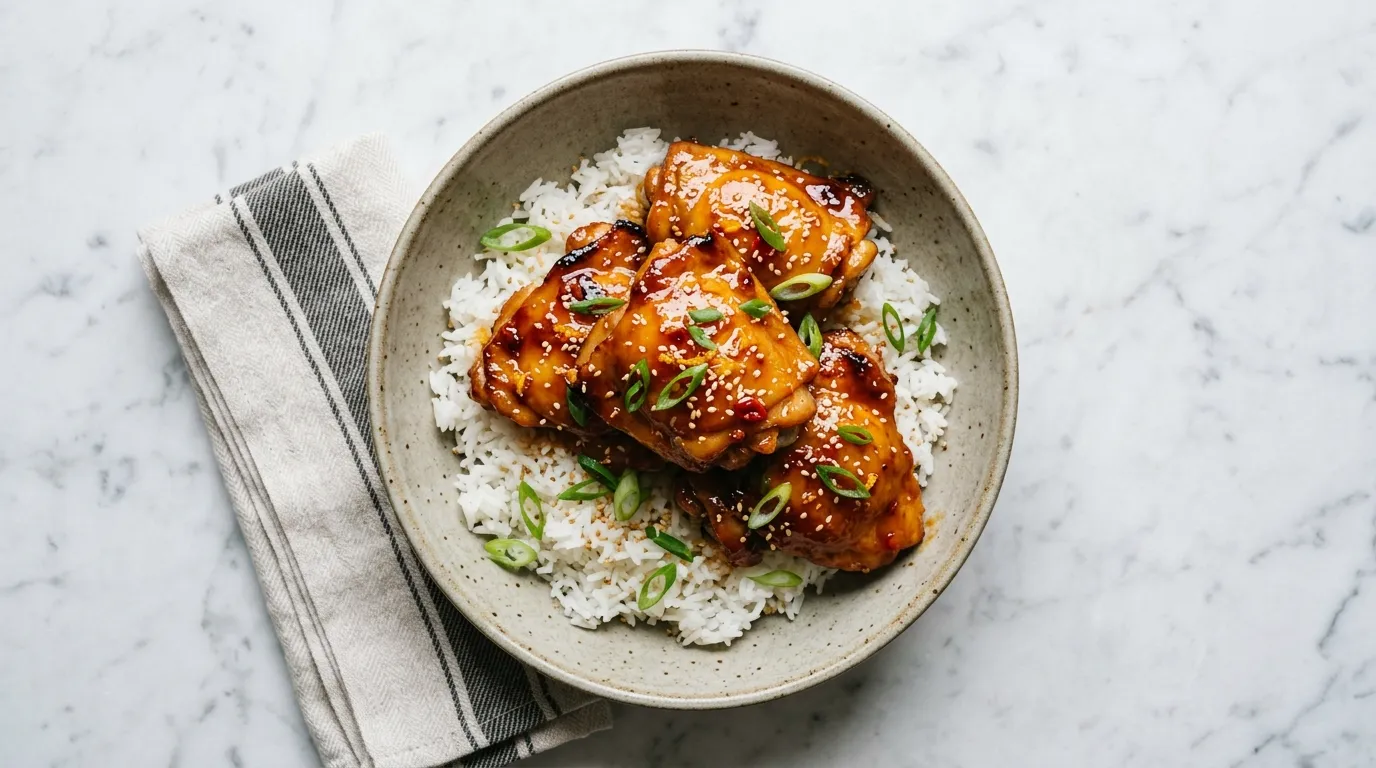 Easy Orange Chicken with Sticky Sauce