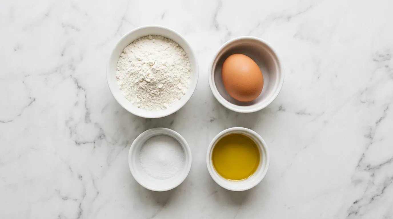 Ingredients for How to Make Homemade Pasta from Scratch
