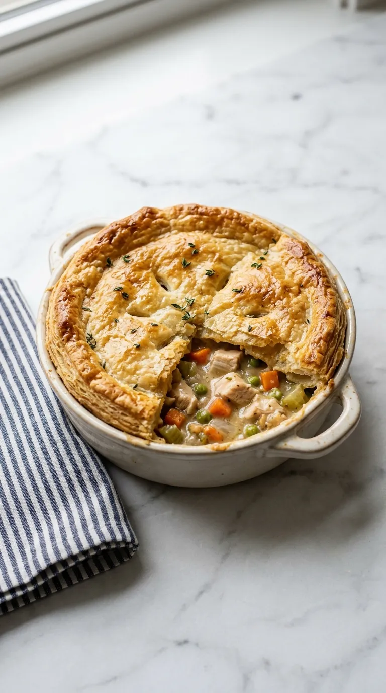 Hearty Chicken Pot Pie for Family Dinners served