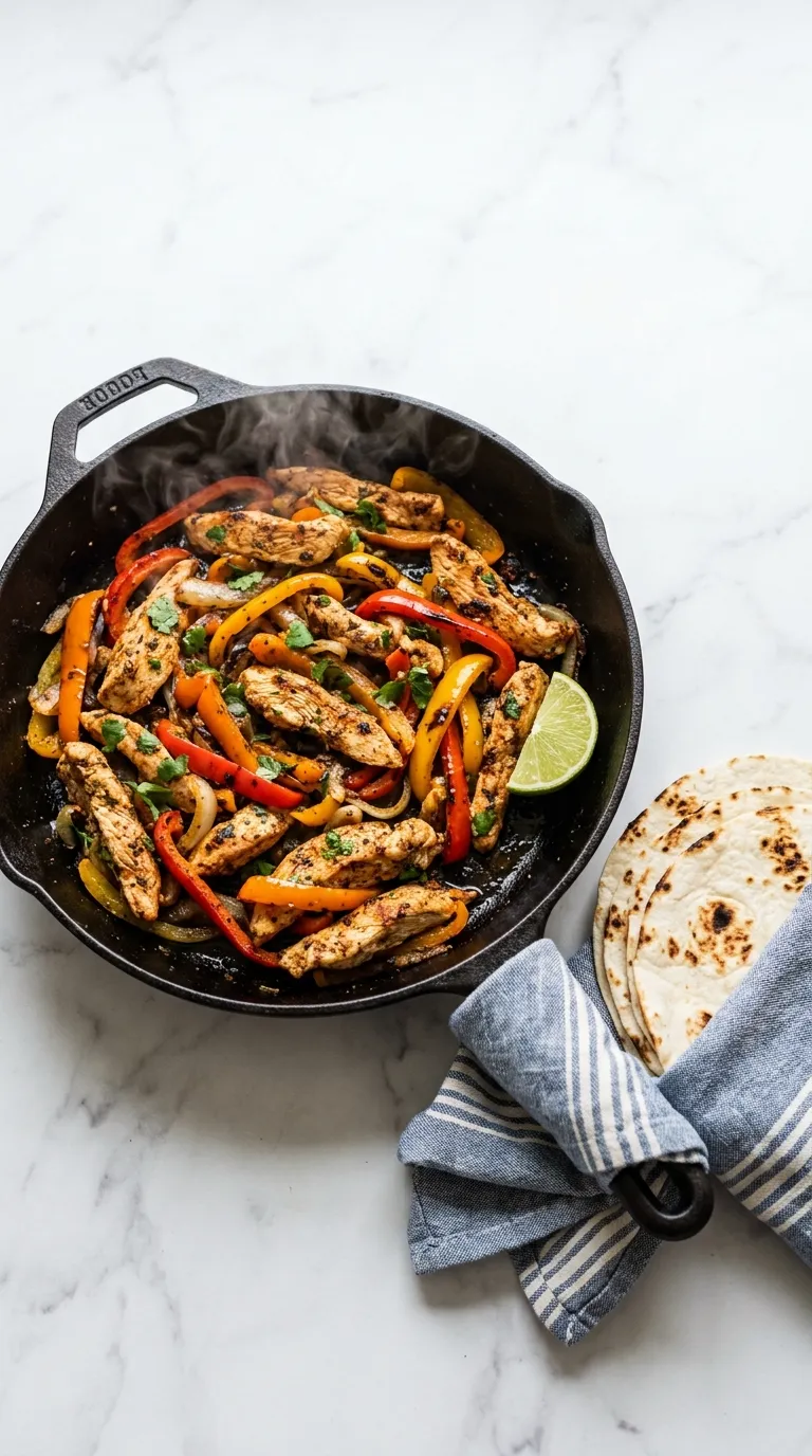 Sizzling Fajita Sheet Pan Dinner for Easy Meals served