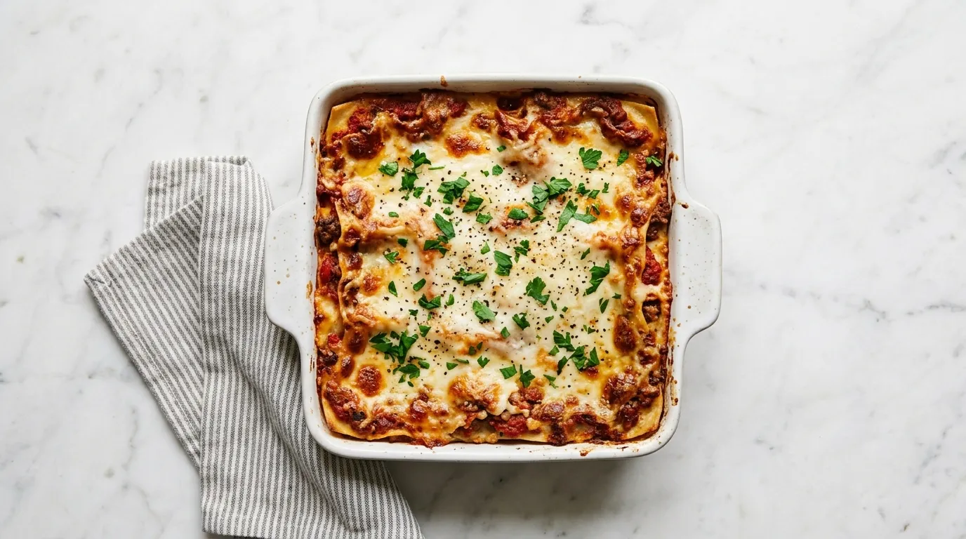 Easy One Pot Lasagna with Ricotta and Spinach