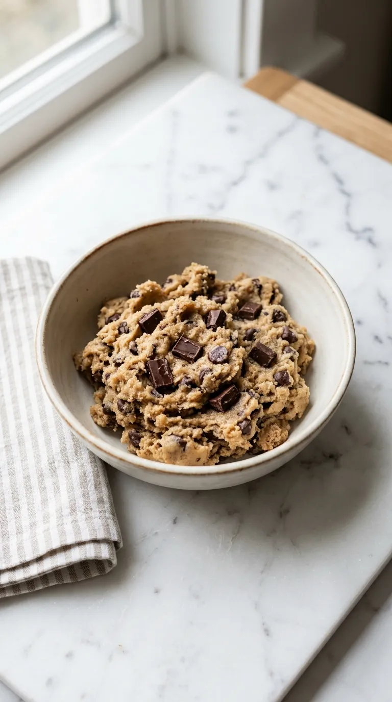 Homemade Cookie Dough for Sweet Cravings served