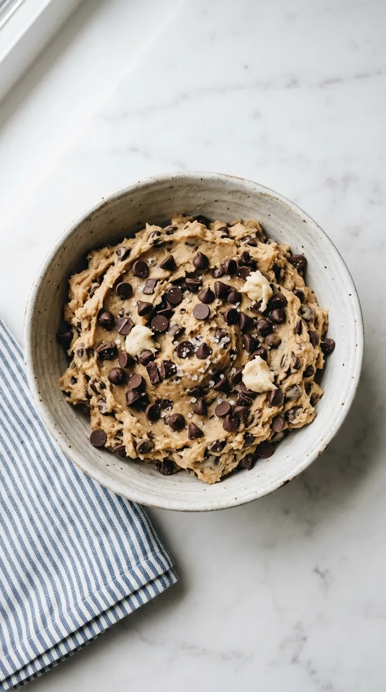 Safe Edible Cookie Dough for a Delicious Treat served