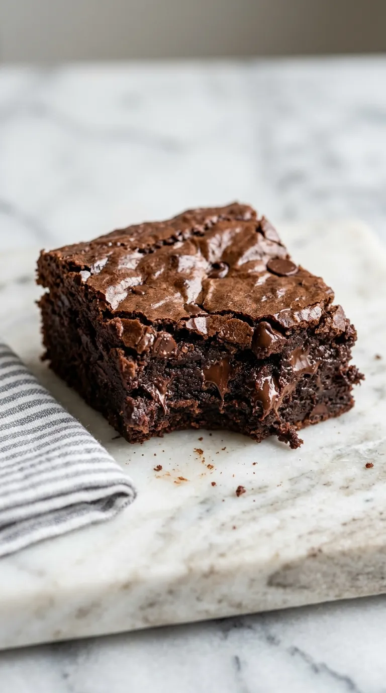 One Pot Brownies for Easy Desserts served