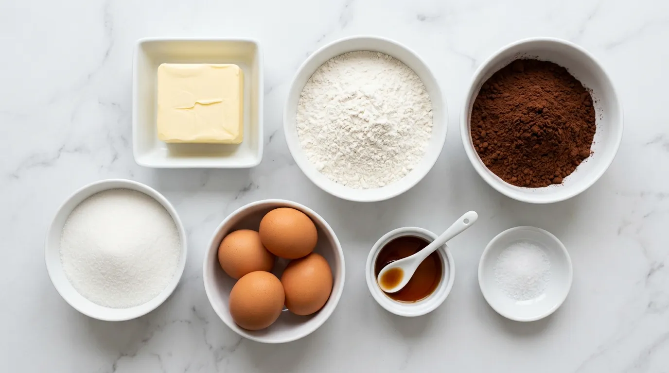 Ingredients for Classic Fudgy Brownies That Everyone Will Love