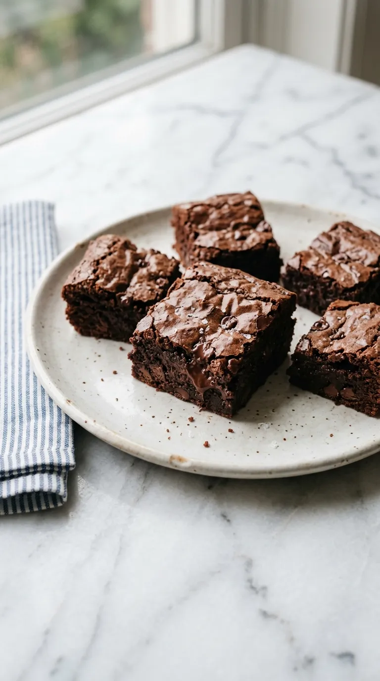 Rich and Chewy Homemade Brownies for Any Occasion served