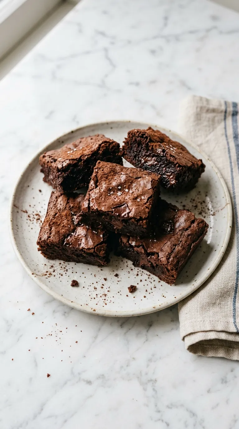 Ultimate Chocolate Brownies That Melt in Your Mouth served