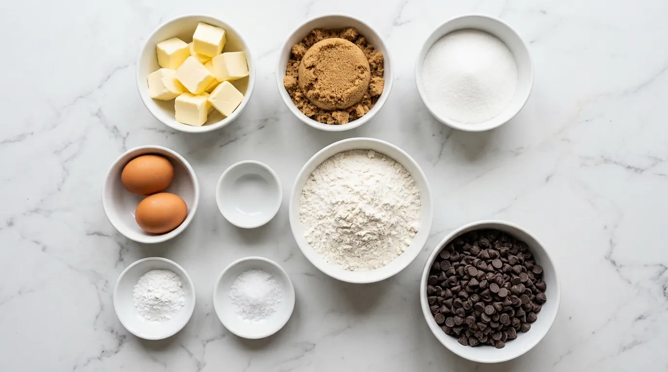 Ingredients for Easy One-Bowl Blondies for Quick Treats