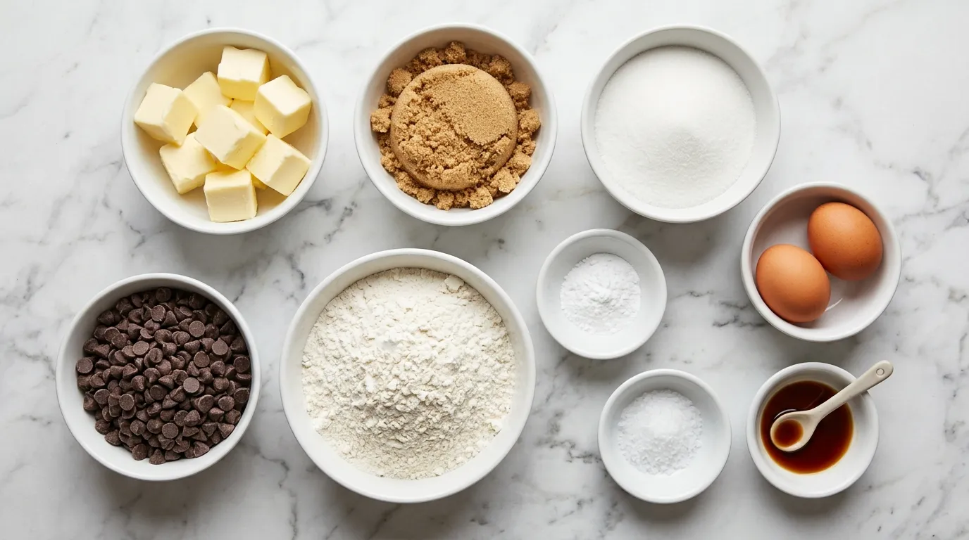 Ingredients for Classic Blondies with a Buttery Finish