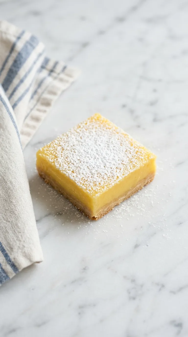 Zesty Lemon Bars with a Buttery Crust served