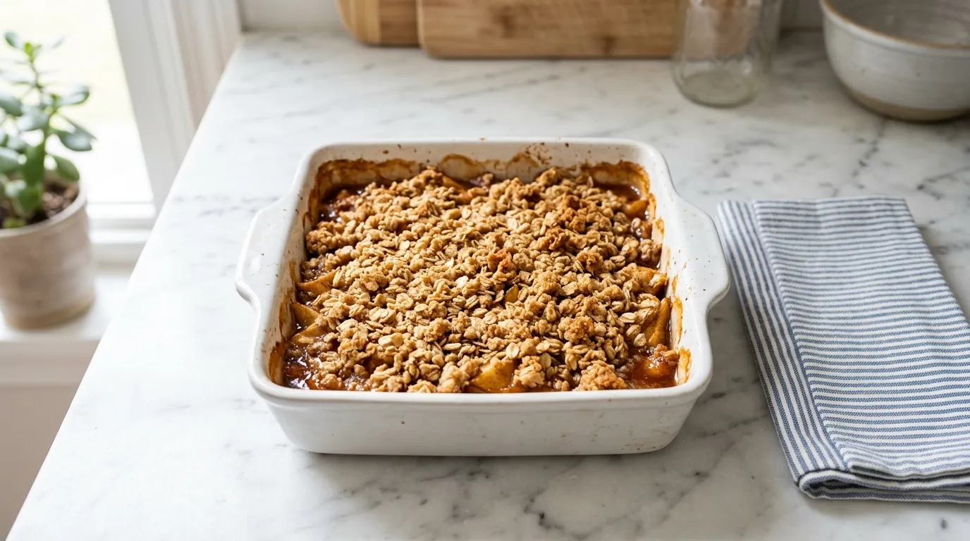 Apple Crisp with Oats for a Comforting Dessert