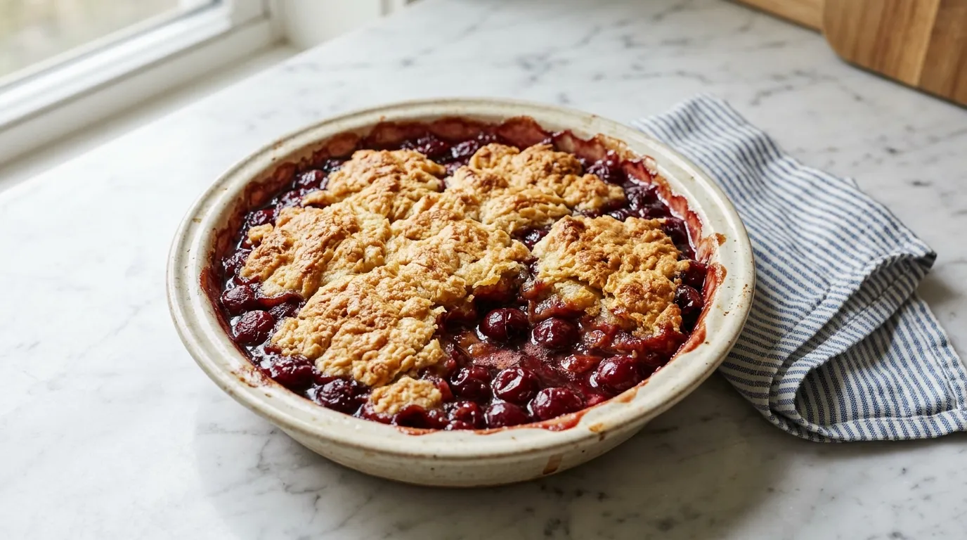Warm Cherry Cobbler for Summer Gatherings