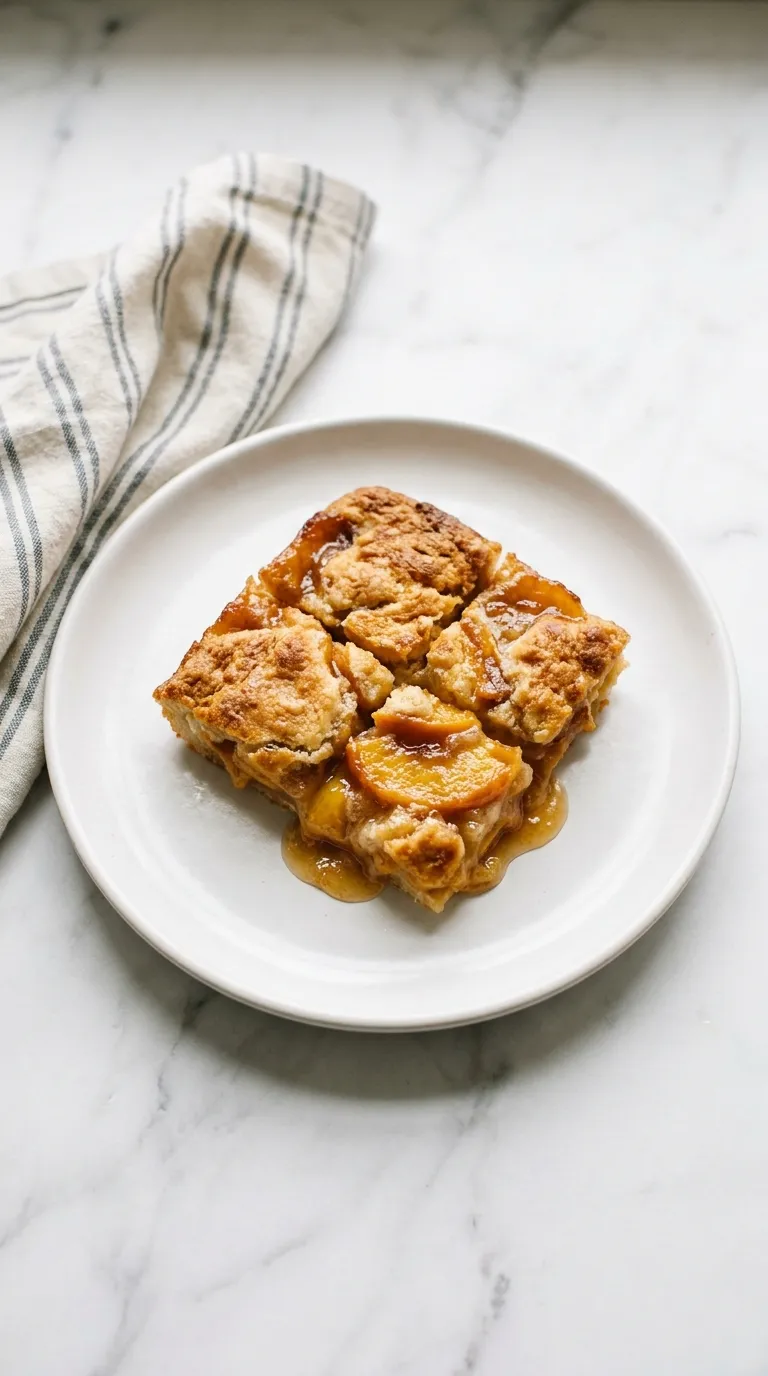 Quick Canned Peach Cobbler Ready in No Time served