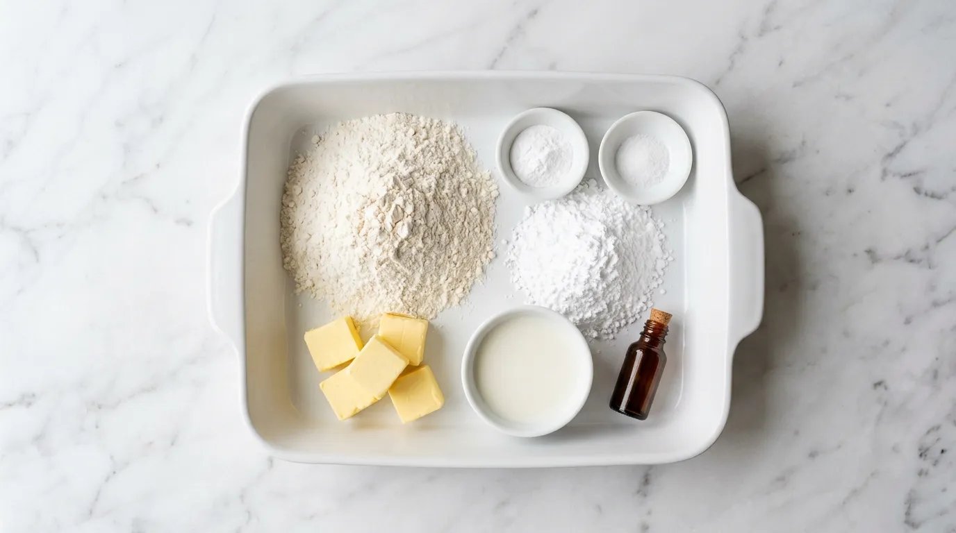 Ingredients for Fluffy Cookie Cake Frosting for Your Desserts