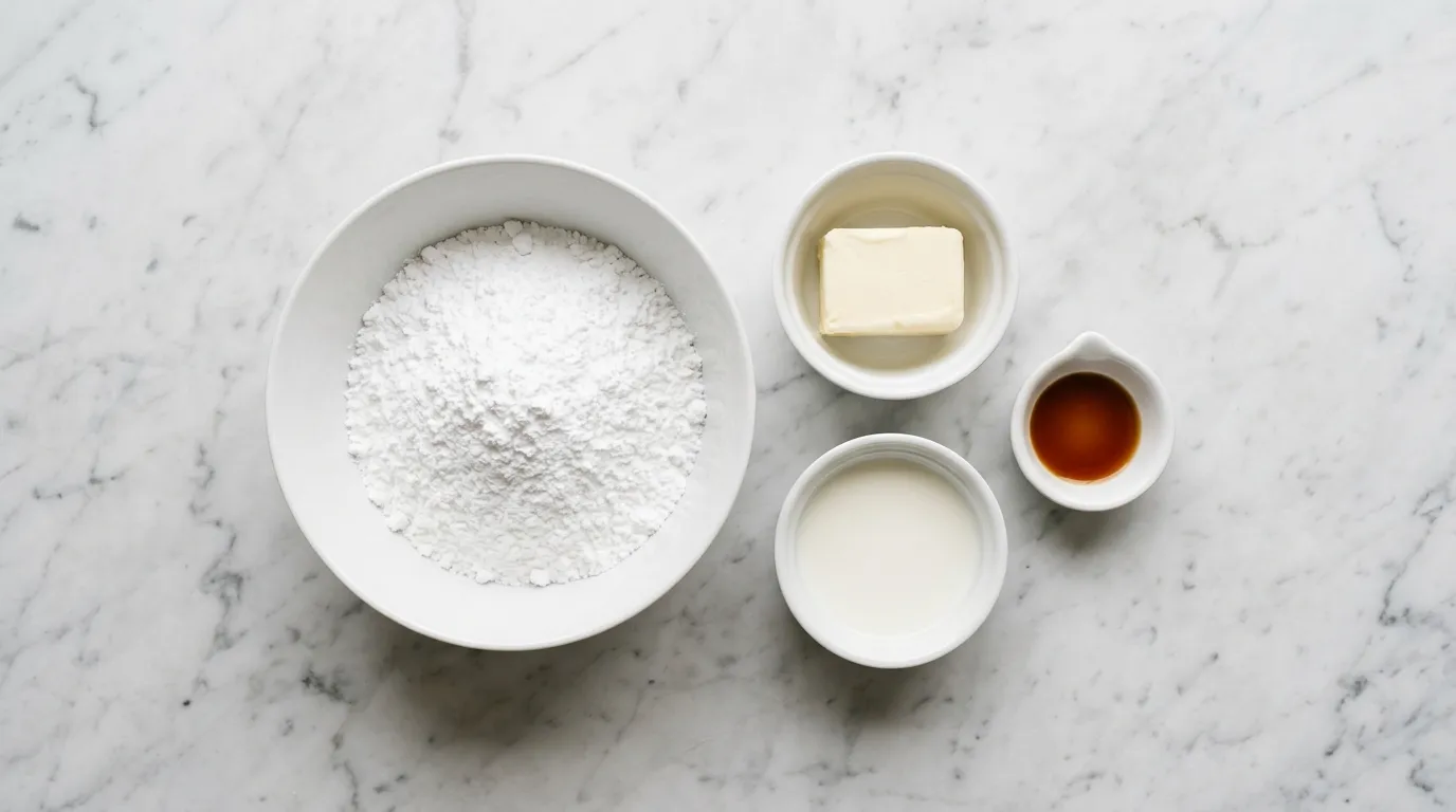 Ingredients for Delicious Cookie Cake Icing That Sets Perfectly
