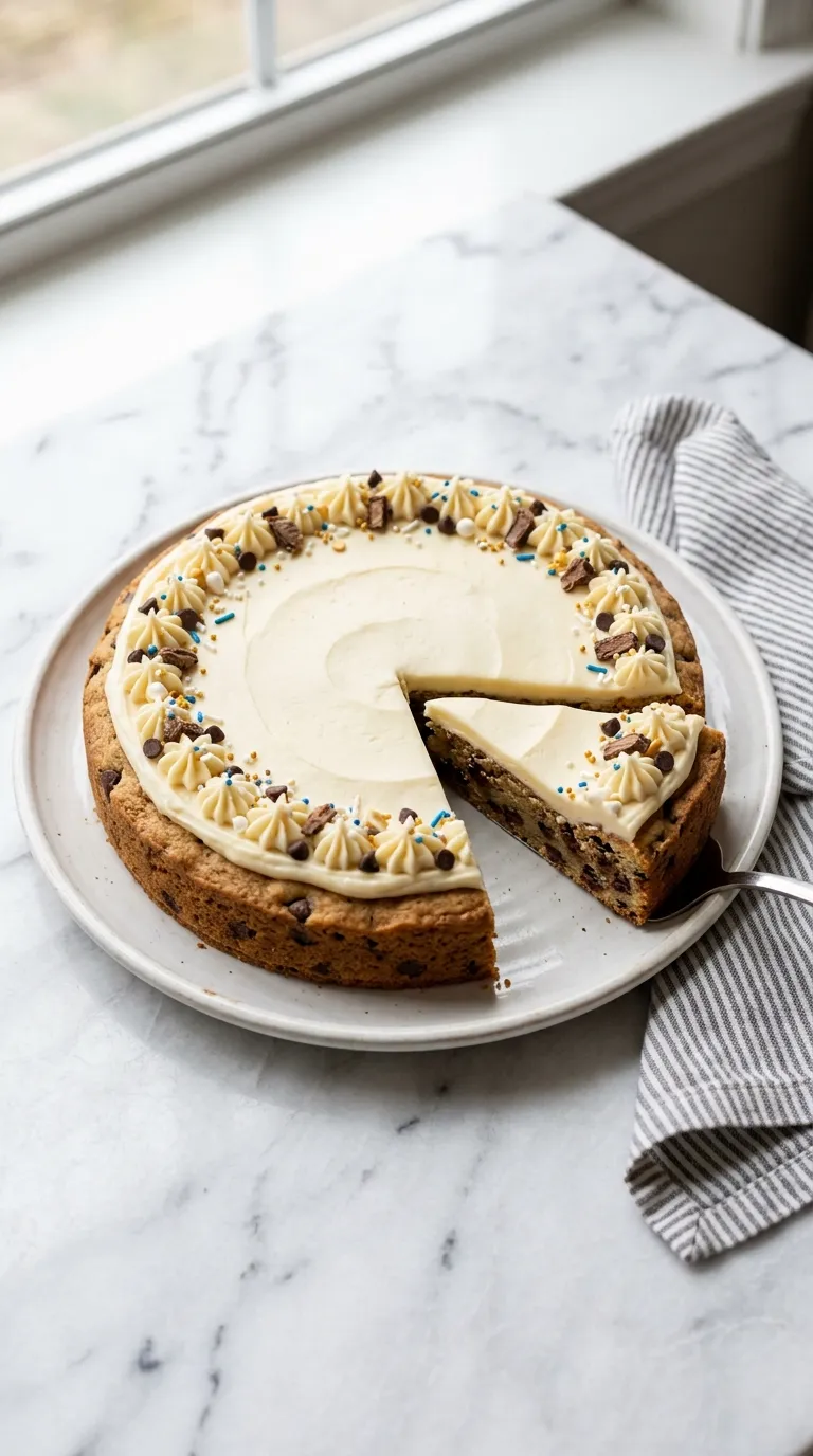 Delicious Cookie Cake Icing That Sets Perfectly served