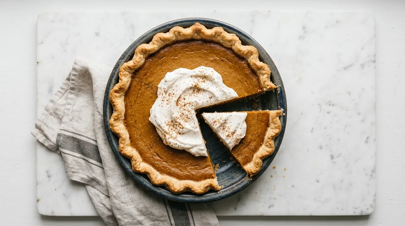 Classic Pumpkin Pie with Spiced Whipped Cream