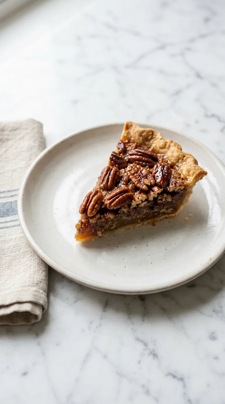 Rich Pecan Pie for Holiday Celebrations served