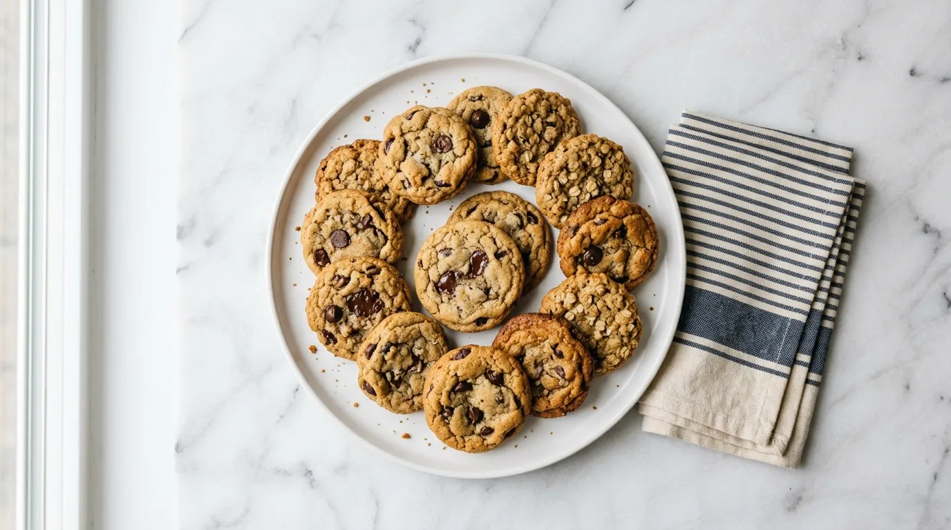 Easy No Bake Cookies with Peanut Butter and Oats