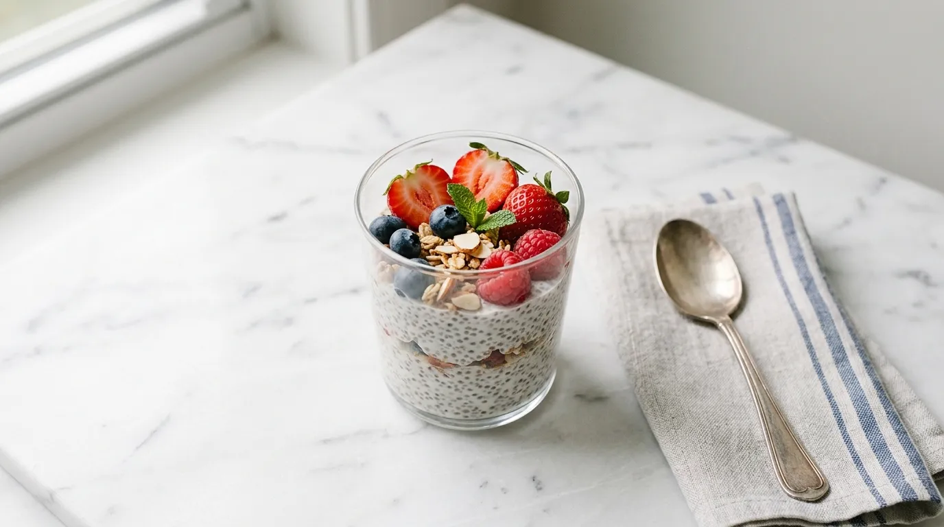 Easy Chia Pudding with Fresh Berries