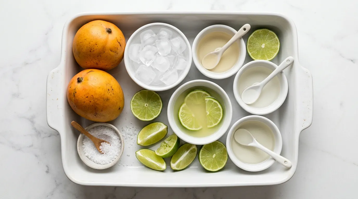 Ingredients for Tropical Mango Margarita for a Perfect Party