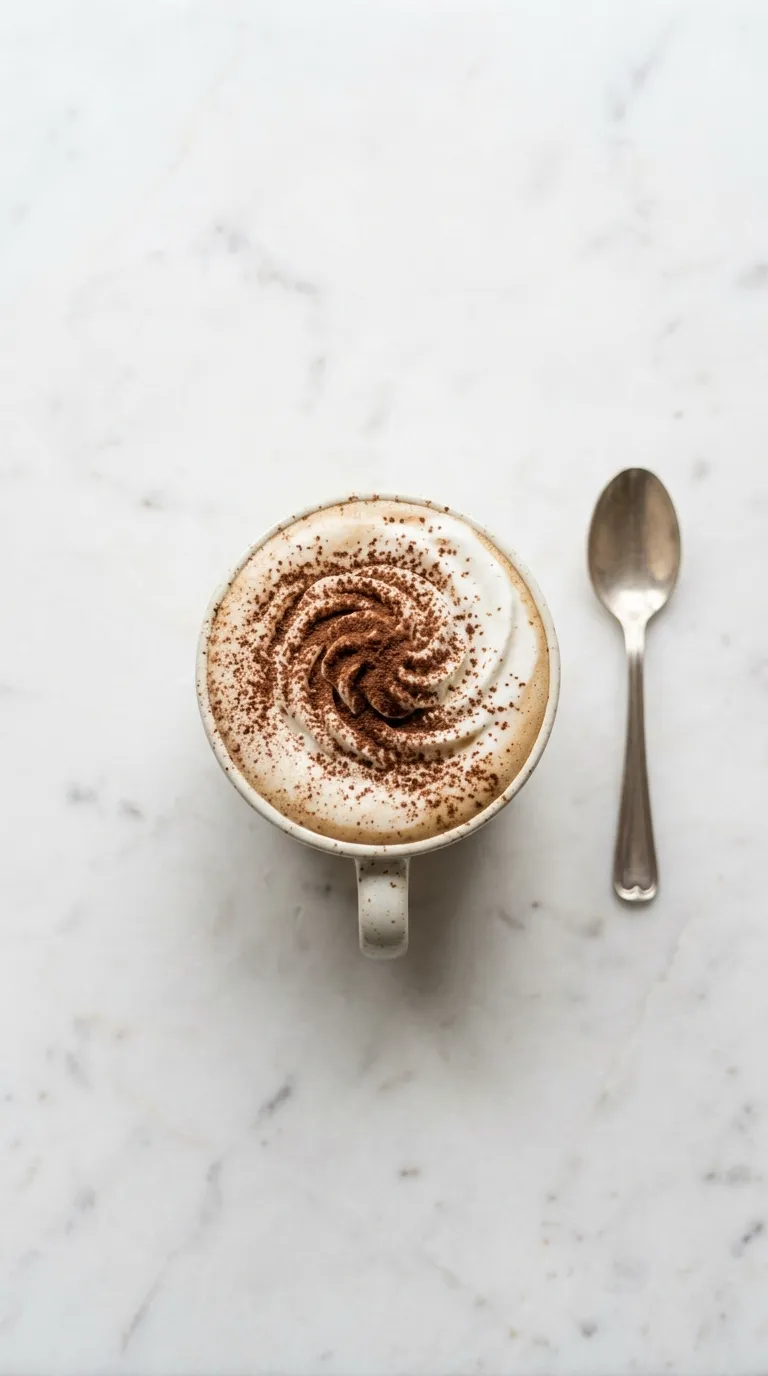 Creamy Vanilla Latte for Coffee Lovers served