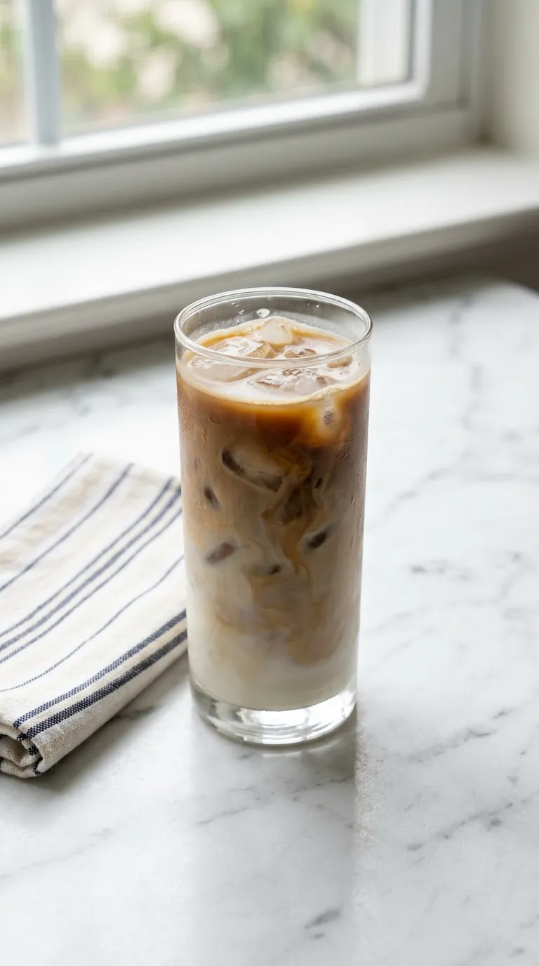 Refreshing Iced Latte for Hot Summer Days served