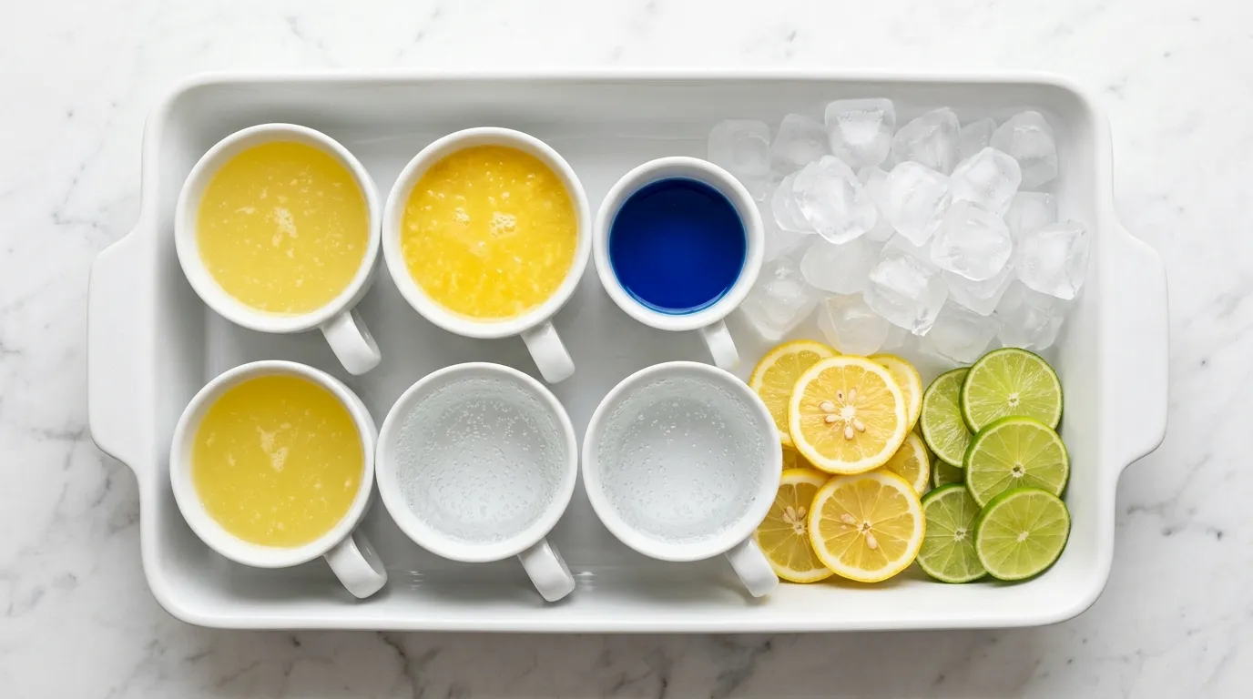 Ingredients for Vibrant Blue Punch for Fun Celebrations